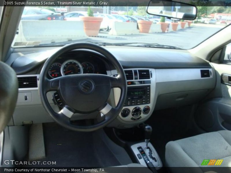 Titanium Silver Metallic / Gray 2005 Suzuki Forenza S Sedan