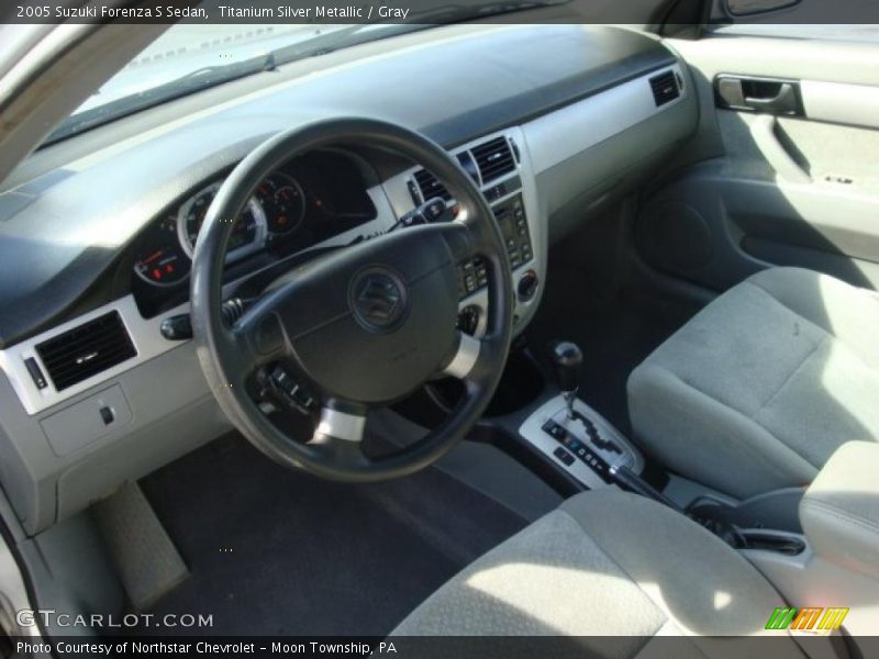Titanium Silver Metallic / Gray 2005 Suzuki Forenza S Sedan