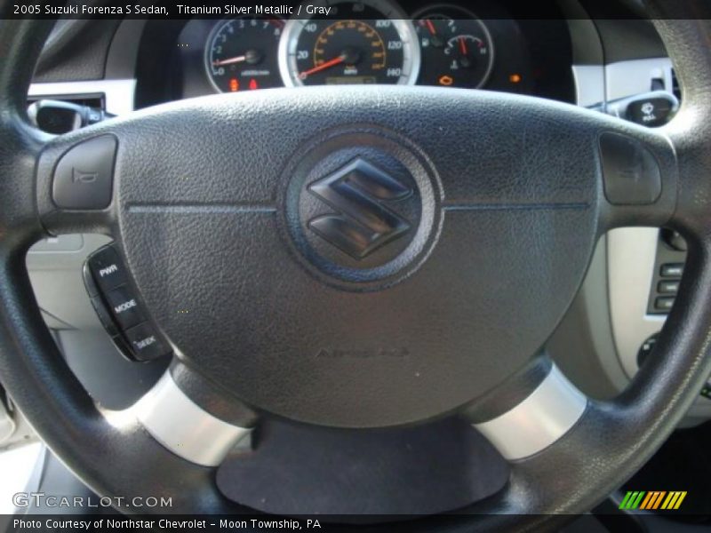 Titanium Silver Metallic / Gray 2005 Suzuki Forenza S Sedan