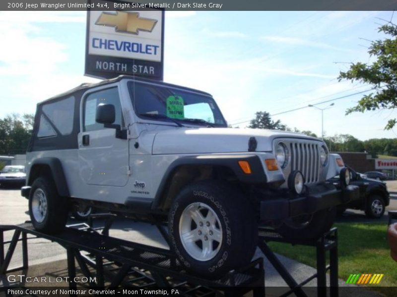Bright Silver Metallic / Dark Slate Gray 2006 Jeep Wrangler Unlimited 4x4