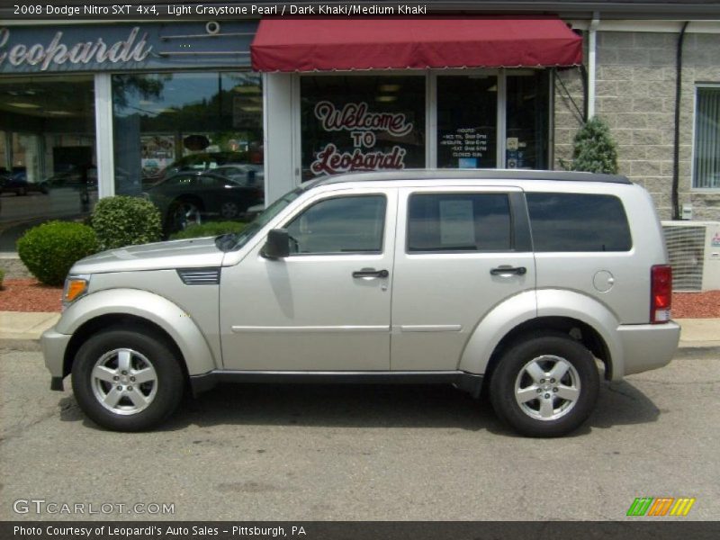 Light Graystone Pearl / Dark Khaki/Medium Khaki 2008 Dodge Nitro SXT 4x4