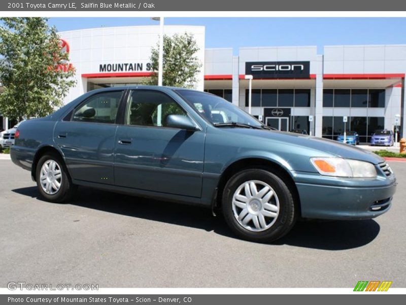 Sailfin Blue Metallic / Oak 2001 Toyota Camry LE