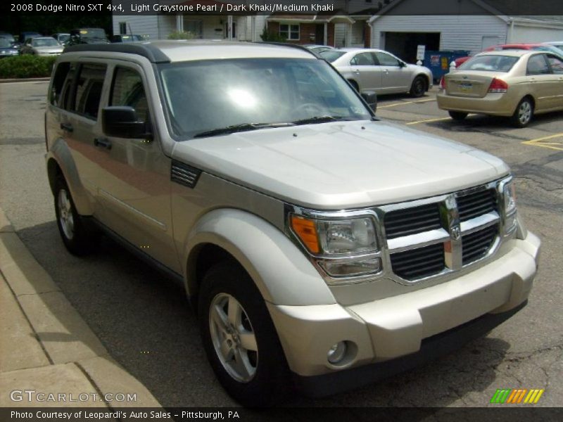 Light Graystone Pearl / Dark Khaki/Medium Khaki 2008 Dodge Nitro SXT 4x4