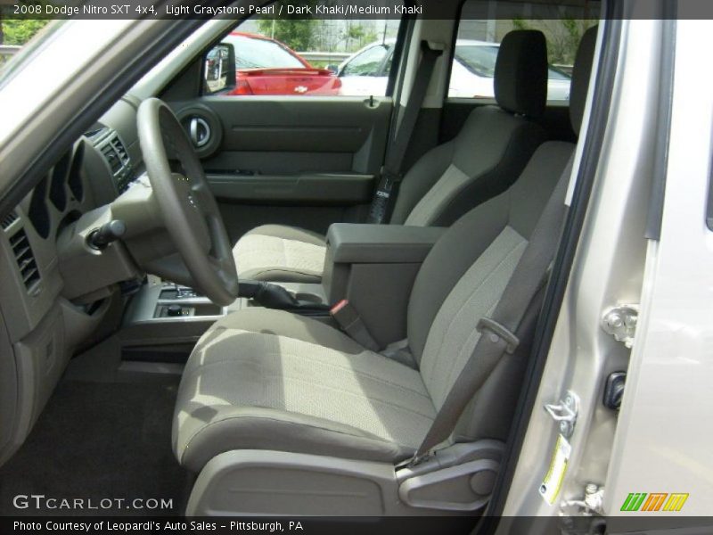 Light Graystone Pearl / Dark Khaki/Medium Khaki 2008 Dodge Nitro SXT 4x4