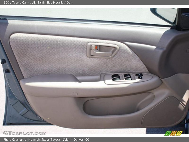 Sailfin Blue Metallic / Oak 2001 Toyota Camry LE