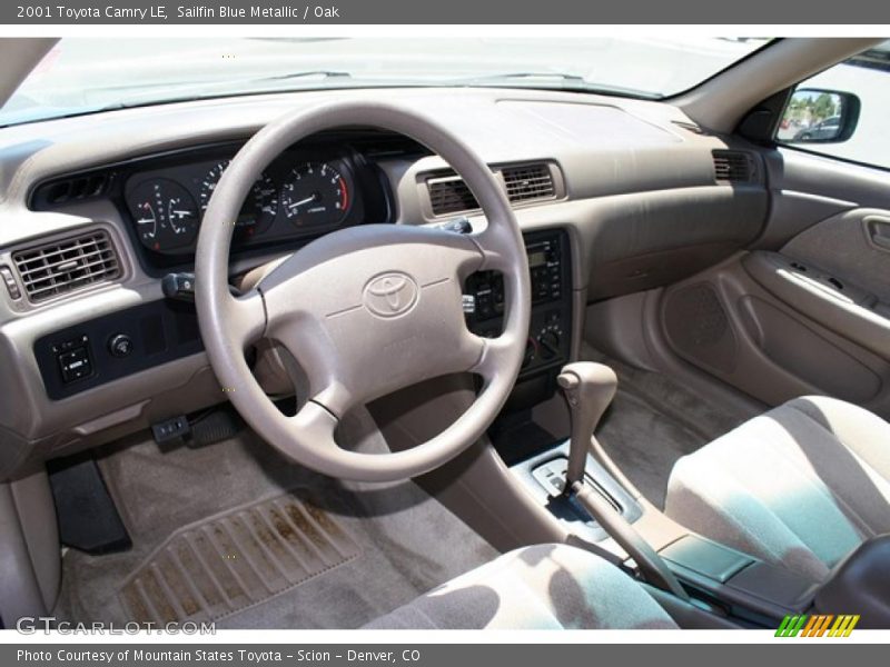 Sailfin Blue Metallic / Oak 2001 Toyota Camry LE