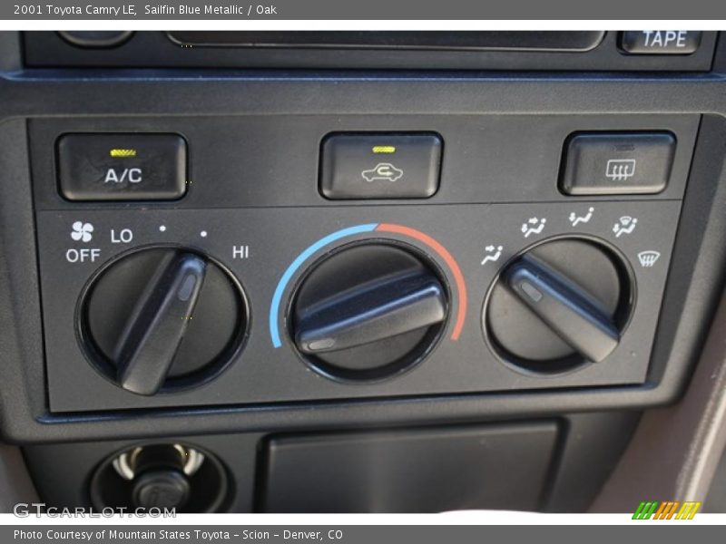 Sailfin Blue Metallic / Oak 2001 Toyota Camry LE