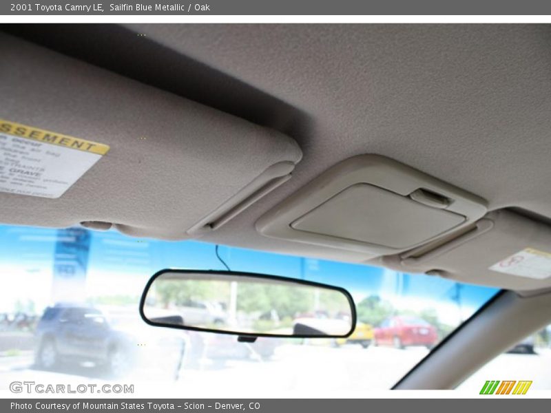 Sailfin Blue Metallic / Oak 2001 Toyota Camry LE