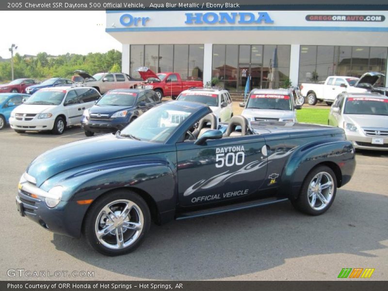 Aqua Blur Metallic / Ebony Black 2005 Chevrolet SSR Daytona 500 Official Vehicle