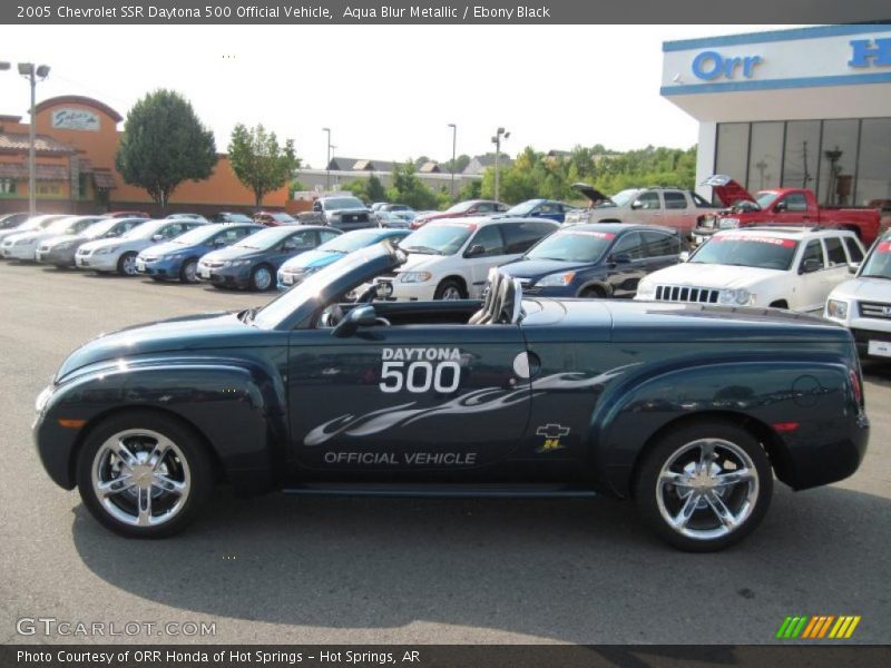 Aqua Blur Metallic / Ebony Black 2005 Chevrolet SSR Daytona 500 Official Vehicle