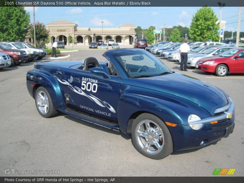 Aqua Blur Metallic / Ebony Black 2005 Chevrolet SSR Daytona 500 Official Vehicle
