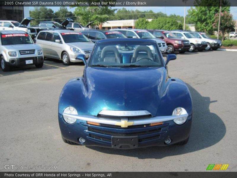 Aqua Blur Metallic / Ebony Black 2005 Chevrolet SSR Daytona 500 Official Vehicle