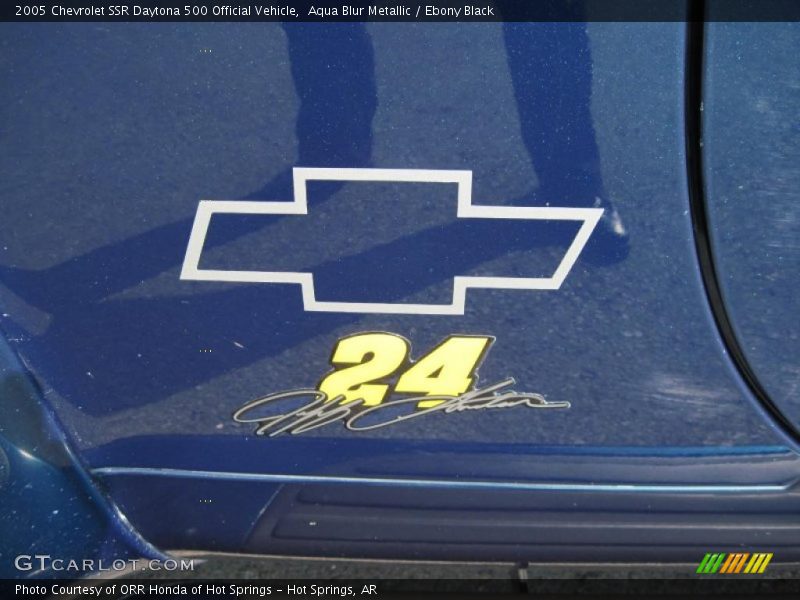 Aqua Blur Metallic / Ebony Black 2005 Chevrolet SSR Daytona 500 Official Vehicle