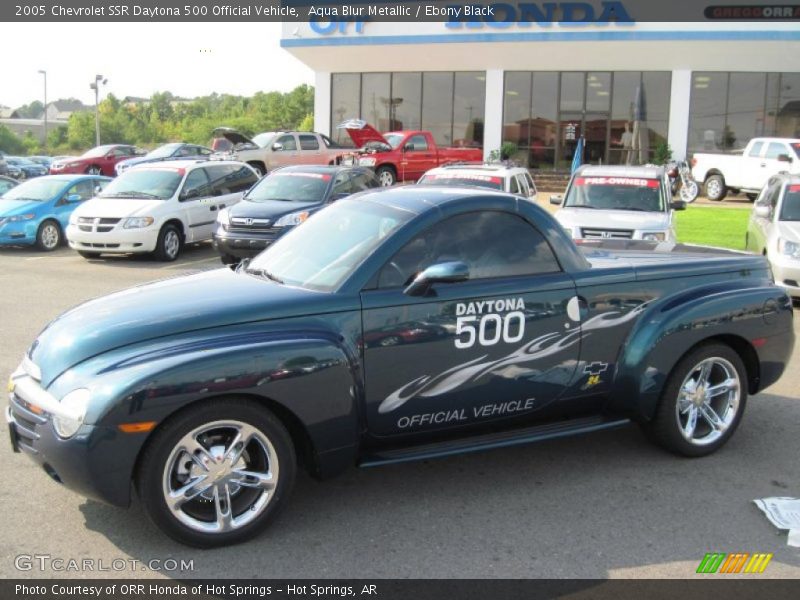 Aqua Blur Metallic / Ebony Black 2005 Chevrolet SSR Daytona 500 Official Vehicle