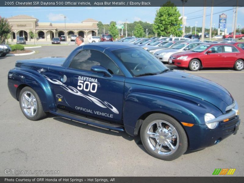 Aqua Blur Metallic / Ebony Black 2005 Chevrolet SSR Daytona 500 Official Vehicle