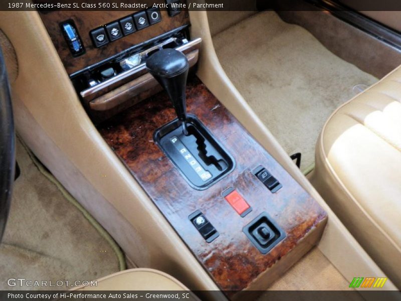 Arctic White / Parchment 1987 Mercedes-Benz SL Class 560 SL Roadster
