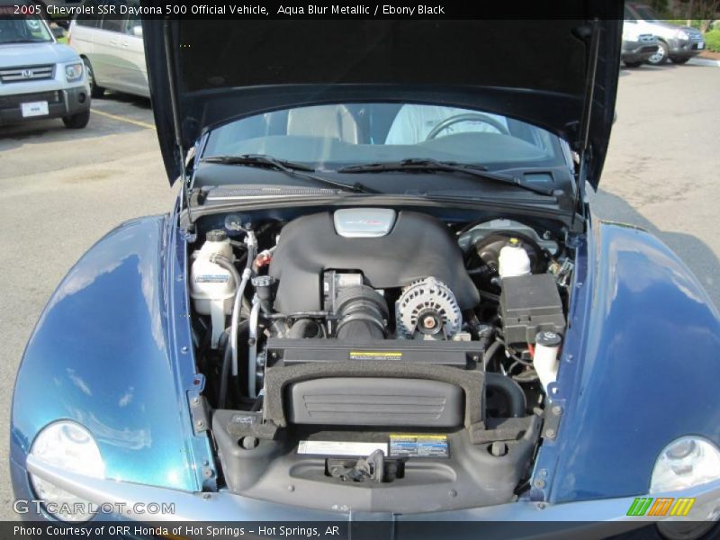Aqua Blur Metallic / Ebony Black 2005 Chevrolet SSR Daytona 500 Official Vehicle