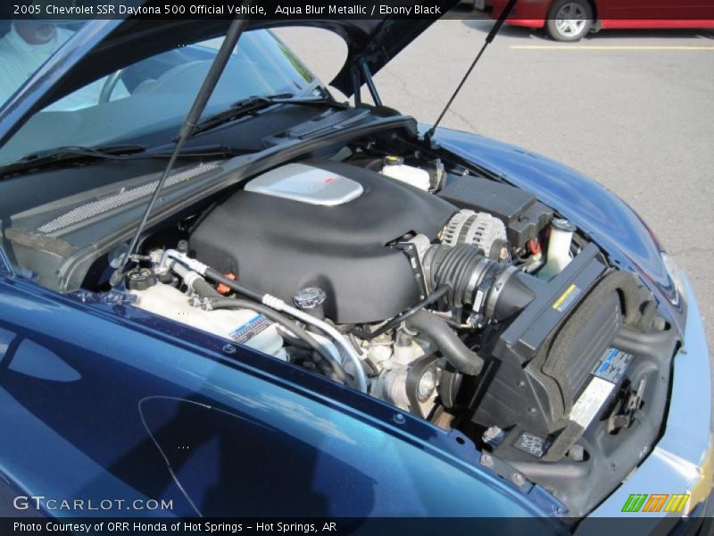 Aqua Blur Metallic / Ebony Black 2005 Chevrolet SSR Daytona 500 Official Vehicle