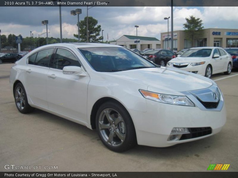 White Diamond Pearl / Ebony 2010 Acura TL 3.7 SH-AWD