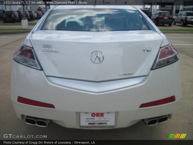 White Diamond Pearl / Ebony 2010 Acura TL 3.7 SH-AWD