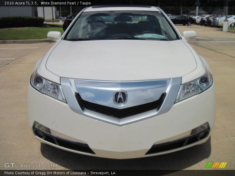 White Diamond Pearl / Taupe 2010 Acura TL 3.5