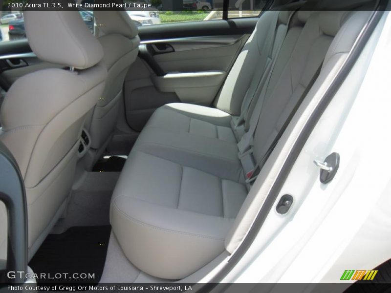 White Diamond Pearl / Taupe 2010 Acura TL 3.5