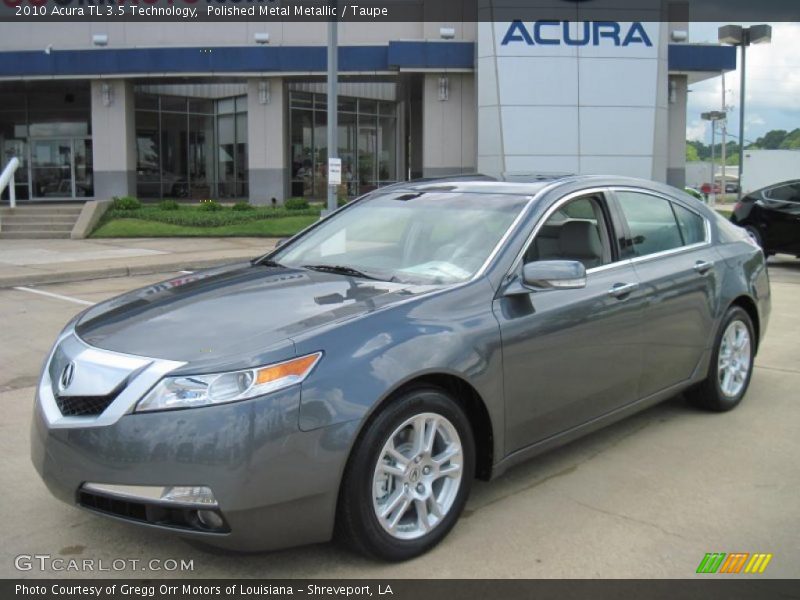 Polished Metal Metallic / Taupe 2010 Acura TL 3.5 Technology