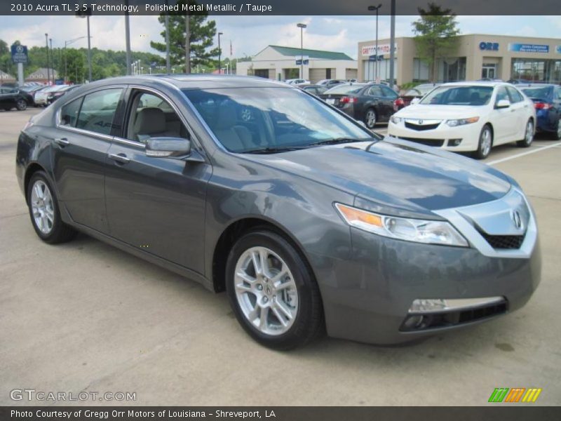 Polished Metal Metallic / Taupe 2010 Acura TL 3.5 Technology
