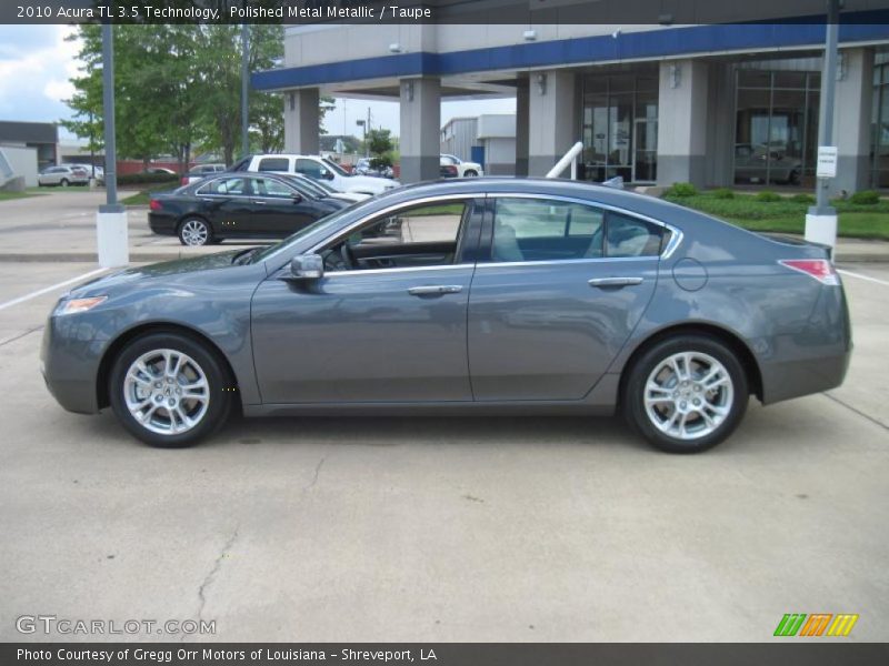 Polished Metal Metallic / Taupe 2010 Acura TL 3.5 Technology