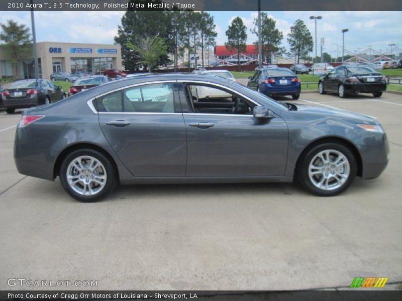 Polished Metal Metallic / Taupe 2010 Acura TL 3.5 Technology