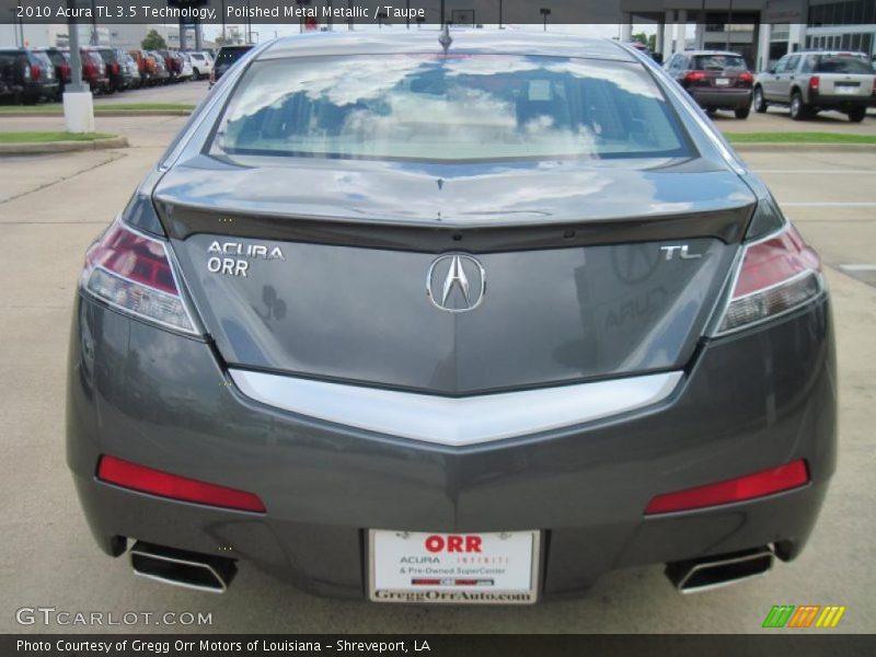 Polished Metal Metallic / Taupe 2010 Acura TL 3.5 Technology