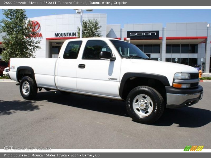 Summit White / Graphite 2000 Chevrolet Silverado 2500 LT Extended Cab 4x4