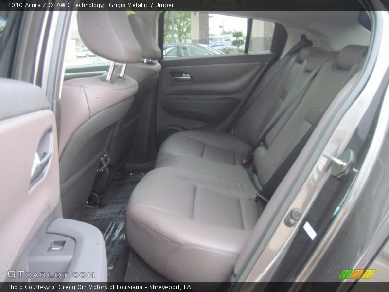 Grigio Metallic / Umber 2010 Acura ZDX AWD Technology