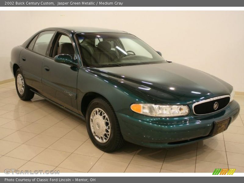 Jasper Green Metallic / Medium Gray 2002 Buick Century Custom