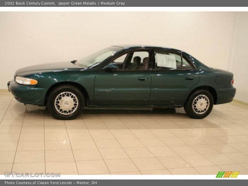 Jasper Green Metallic / Medium Gray 2002 Buick Century Custom