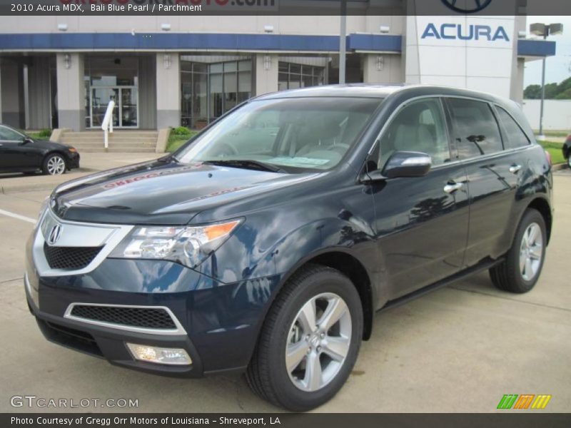 Bali Blue Pearl / Parchment 2010 Acura MDX