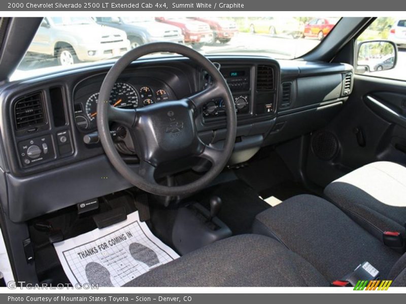 Summit White / Graphite 2000 Chevrolet Silverado 2500 LT Extended Cab 4x4