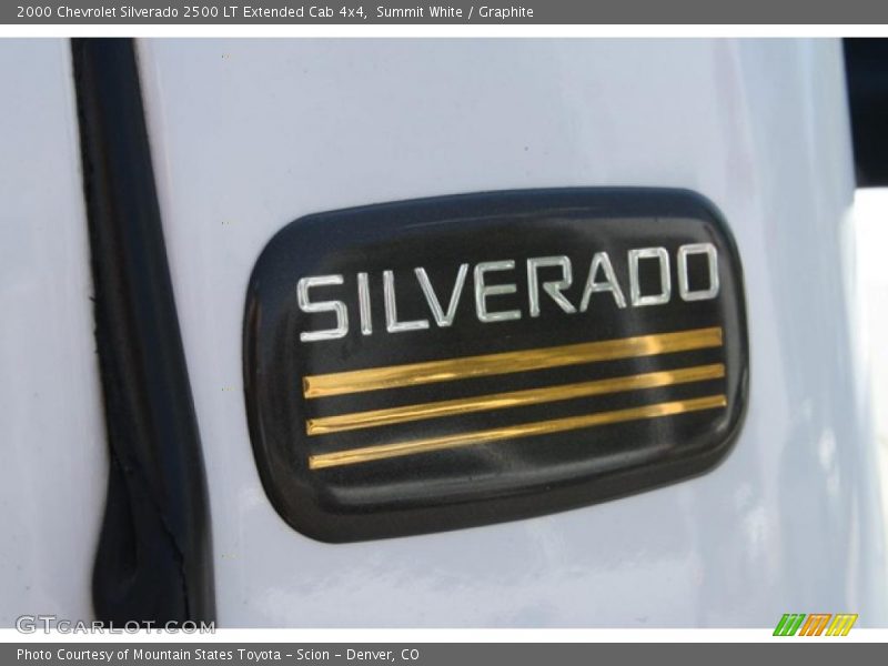 Summit White / Graphite 2000 Chevrolet Silverado 2500 LT Extended Cab 4x4