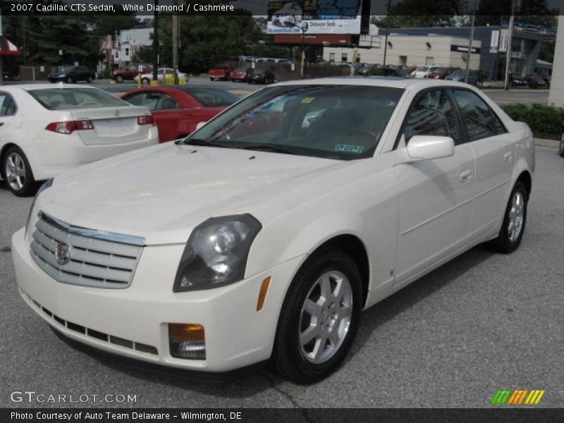White Diamond / Cashmere 2007 Cadillac CTS Sedan