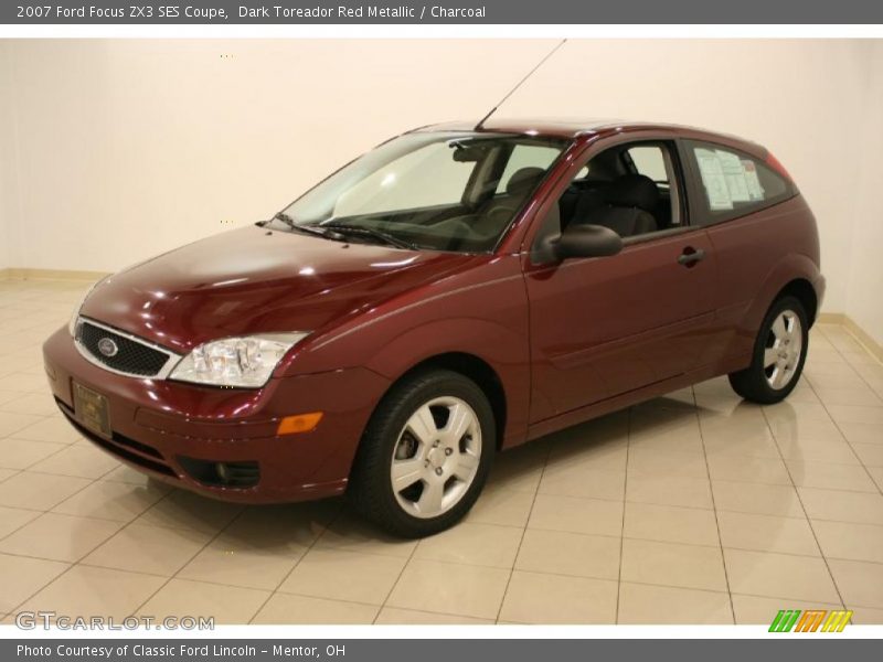 Dark Toreador Red Metallic / Charcoal 2007 Ford Focus ZX3 SES Coupe