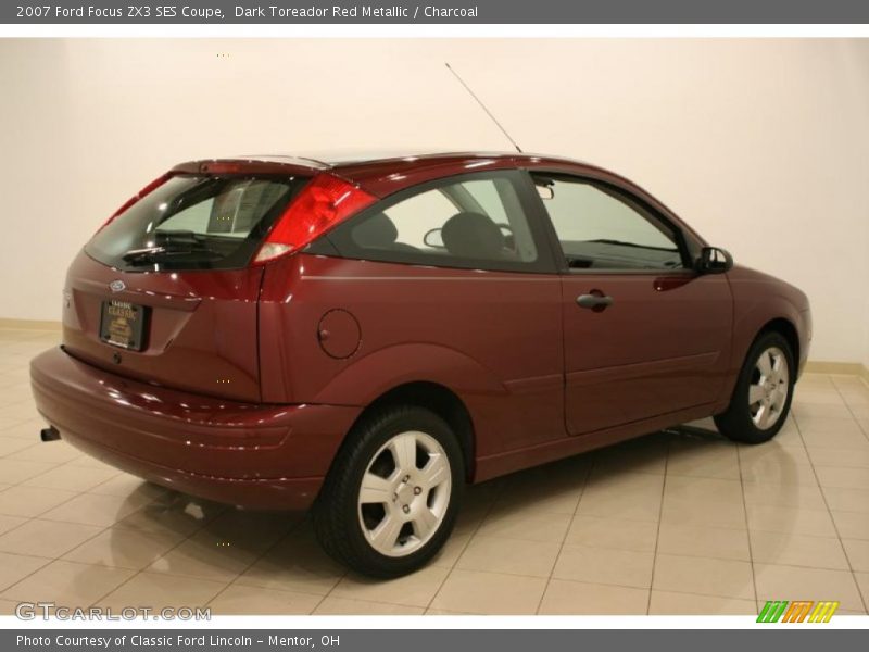 Dark Toreador Red Metallic / Charcoal 2007 Ford Focus ZX3 SES Coupe