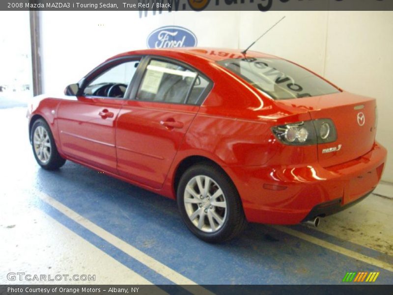 True Red / Black 2008 Mazda MAZDA3 i Touring Sedan