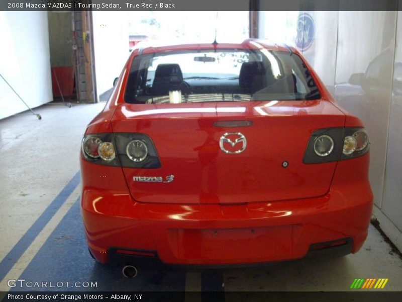 True Red / Black 2008 Mazda MAZDA3 i Touring Sedan