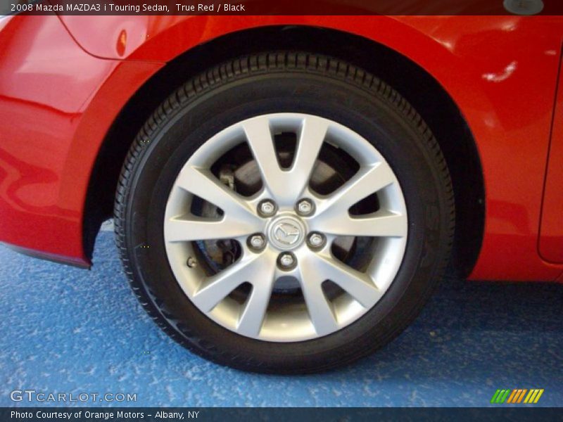 True Red / Black 2008 Mazda MAZDA3 i Touring Sedan