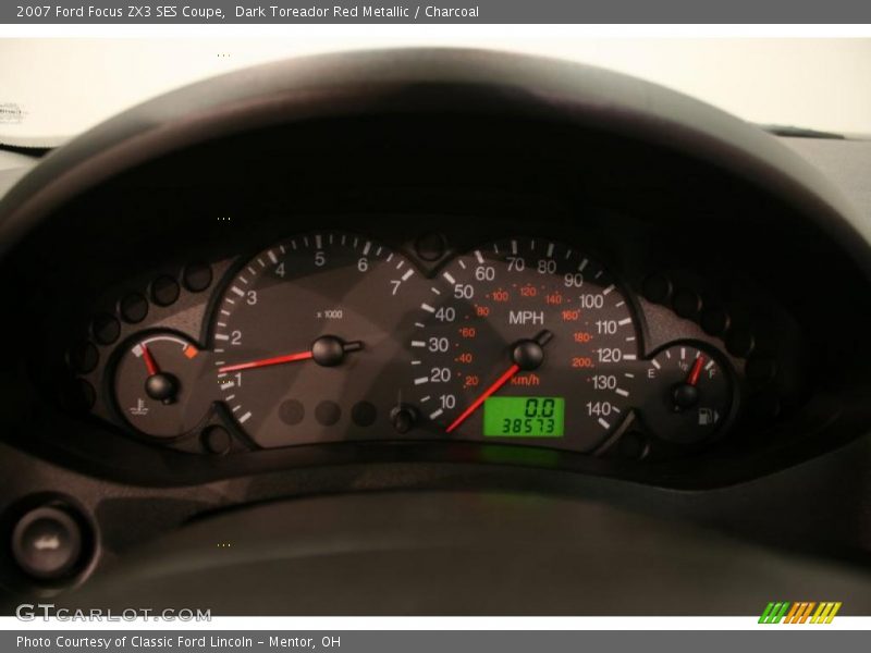 Dark Toreador Red Metallic / Charcoal 2007 Ford Focus ZX3 SES Coupe
