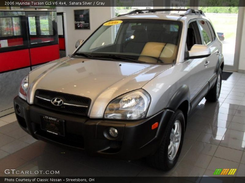 Sahara Silver / Gray 2006 Hyundai Tucson GLS V6 4x4