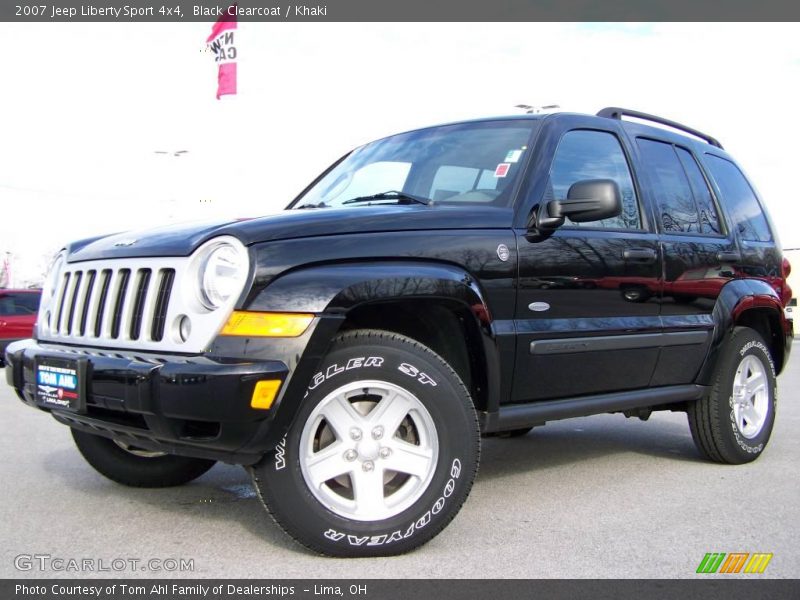 Black Clearcoat / Khaki 2007 Jeep Liberty Sport 4x4