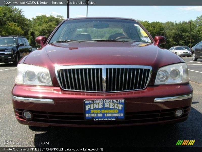 Bordeaux Red Metallic / Beige 2004 Hyundai XG350 L Sedan