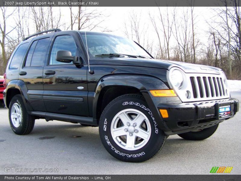 Black Clearcoat / Khaki 2007 Jeep Liberty Sport 4x4