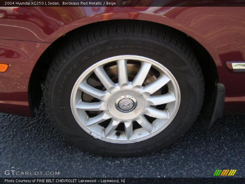 Bordeaux Red Metallic / Beige 2004 Hyundai XG350 L Sedan